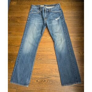AG Adriano Goldschmied Protoge Straight Leg Jeans 33x32 Mens Denim Distressed